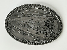 Chicago & North Western CNW Railroad Belt Buckle￼ Outstanding Performance￼ Award picture