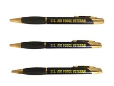 US Air Force Veteran Engraved Coated Brass Pen - Veterans Day, Military Gift picture