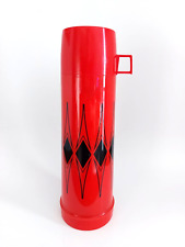 Vintage King Seeley Thermos Red Tall Vacuum Filler 24F Stopper 722 Cup 84A73 KST picture