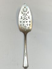 Peerless Berkeley Pie Cake Server Pierced Slotted Serving Silver-plated Ware Old picture