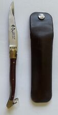 Vintage Laguiole Rossignol Folding Pocket Knife Bumble Bee Blade Stop Wood picture