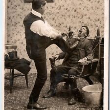 1907 Insane Dentist RPPC 
