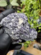 102G Rare Transparent purple Cube Fluorite Mineral Crystal Specimen/China picture