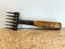 6 Prong Advertising Ice Pick - HUBBARD ICE & FUEL OIL CO- Williamson Newark, NJ picture