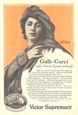 1918 Victor Records Antique Print Ad WWI Era Amelita Galli Curci Opera Star picture