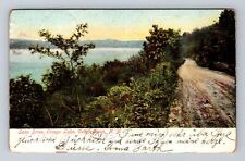 Cooperstown NY-New York, Otsego Lake, Lake Drive, Antique Vintage Postcard picture