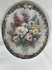 Vintage Limited Edition Lena Liu Remembrance Floral Cameo Collector Plate #1075A picture