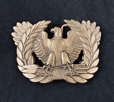 🌟U.S. Military Army Warrant Officer Eagle Rising Solid Brass Belt Buckle picture