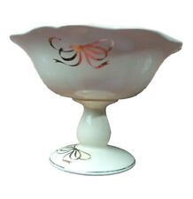 Vintage Teleflora Centerpiece Pedestal Bowl, Wedding Centerpiece, Candy Dish  picture