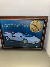 Rare Vintage Lamborghini Eleco Led Illuminated Clock See Desc. picture