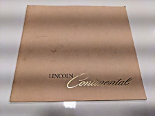 1978 LINCOLN CONTINENTAL Sales Brochure picture
