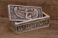 Exquisite Egyptian Goddess Isis Jewelry Box | Authentic Antique Home Decor picture