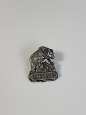 Montana Travel Souvenir Lapel Pin Pewter by Siskiyou Bear Intricate Design picture