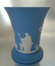 Wedgwood Jasperware Small Blue Bud Vase 4