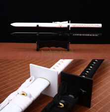 T10 Clay Tempered Black and White Ninjato Japanese Ninja Sword Full Tang Square picture