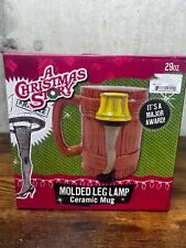 A Christmas Story 3D Molded Leg Lamp Ceramic Mug 29 oz New In Box picture