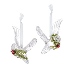 Ganz Kissing Krystal Acrylic Krystal Dove with sprig Set of 2 picture