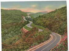 Virginia Giant Postcard Serpentine Curves Skyline Drive VA Vintage picture