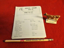 ANDERSON-ERICKSON DAIRY CO. PENCIL ORDER PAD & COW DES MOINES, IA picture