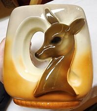 Vintage Royal Copley Deer Vase Ceramic Art Pottery 7.5