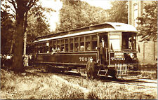 Romeo Local Michigan Interurban Railway Postcard Trolley Tram RPPC Reprint picture