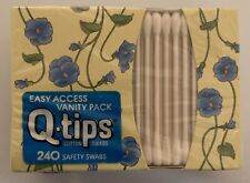 Vintage 1980s Box Q-Tips Stick Cotton Swabs SEALED NOS unopened 240 units PROP picture