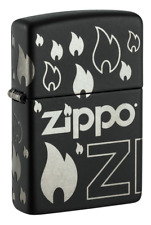 Zippo 48908 Windproof 360 Degree Zippo Logo & Flame Lighter, New In Box picture