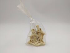 Vintage Sigillo Garanzia White Plastic Nativity Set Made In Italy 3