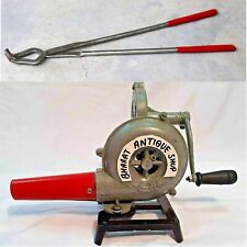 MIni Forge Furnace Fan Hand Blower Pedal Type Handle Useful with Steel Tong picture