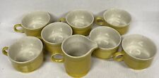 Vintage PREMIERE Coffee Cups Yellow P5300 Japan 7 Cups 1 Creamer Rare picture