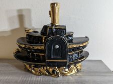 Vintage Lawrence Welk Ceramic Gold Black Lamp 1950s VTG New Orleans Show Boat picture