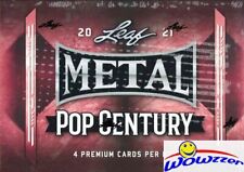 2021 Leaf Metal POP CENTURY Factory Sealed HOBBY Box-4 AUTOGRAPH/MEMORABILIA picture