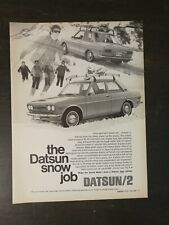 Vintage 1970 Datsun 2 Full Page Original Ad picture