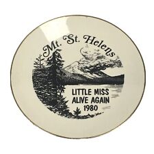 Mt St Helens 7.75” Sketch China Plate Historic Vintage Collectible picture