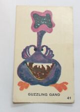 1966 Nestle's Keen Chiller Club Trade Card Guzzling Gand #41 Purple Monster picture