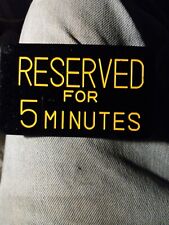 Reserved For 5 Minutes picture