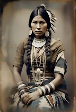 Native American Female Tintype Series C10031RP picture