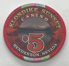Klondike Sunset Casino Henderson Nevada $5 Chip H&C 1999 picture