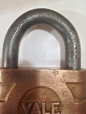 Vintage Yale & Towne Brass Padlock W/ Three Working Keys Nice Lock picture