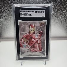2021 Marvel Black Diamond Iron Man Sketch Card, Exquisite, V. Tabanas 1/1 SGC picture