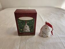 Holly Berry Bell Hallmark Ornament 2000 Porcelain picture