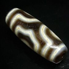 Authentic Tibetan 3 Eyes DZI Bead Agate Mystical Power Amulet from Temple picture