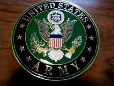 U.S ARMY AUTOMOBILE GRILL BADGE ALL WEATHER EMBLEM AUTO HOME MEDALLION  picture
