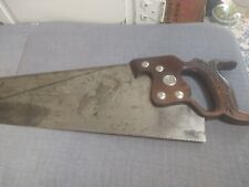 RARE Disston D-15 Victory Handsaw Eagle Bell Engraved 26
