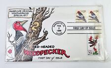 Vintage 1996 Red-Headed Woodpecker, First Day of Issue, Cover and Stamps picture