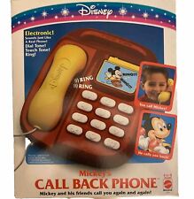 Disney Mickey’s Call Back Phone.  Rare Vintage 1991 picture