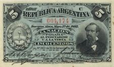 Argentina - 5 Centavos - P-213 - 1891 dated Foreign Paper Money - Paper Money -  picture