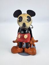 1930's Sieberling Rubber Mickey Mouse Pie-eyed Figure Toy Disney -has repairs picture