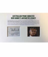 BOB HAWKE - MOUNTED SIGNATURE WITH PHOTO picture