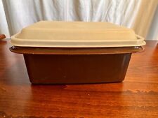 Tupperware Freeze & Save Ice Cream Keeper Chocolate Brown Container 1254 picture